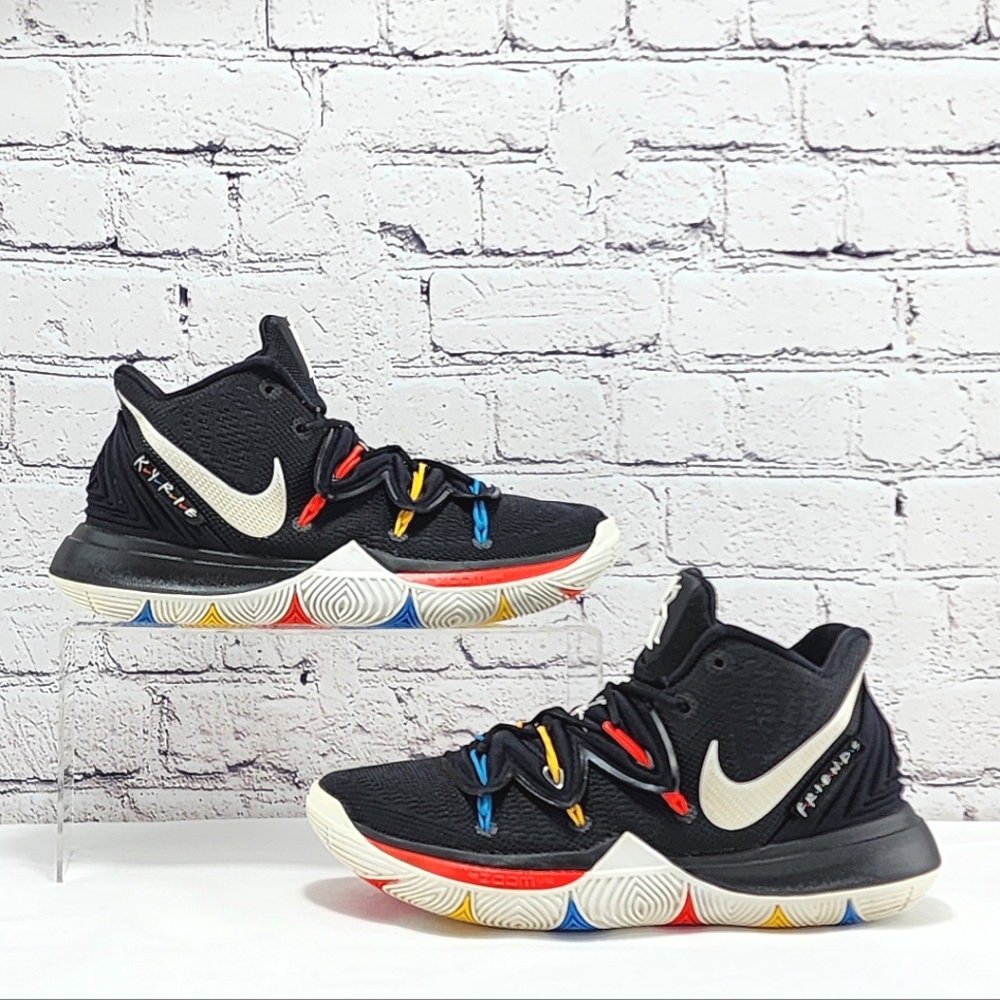 NIKE KYRIE 5 'FRIENDS' – 2019 Basketball, black/multi-color, men’s size 8